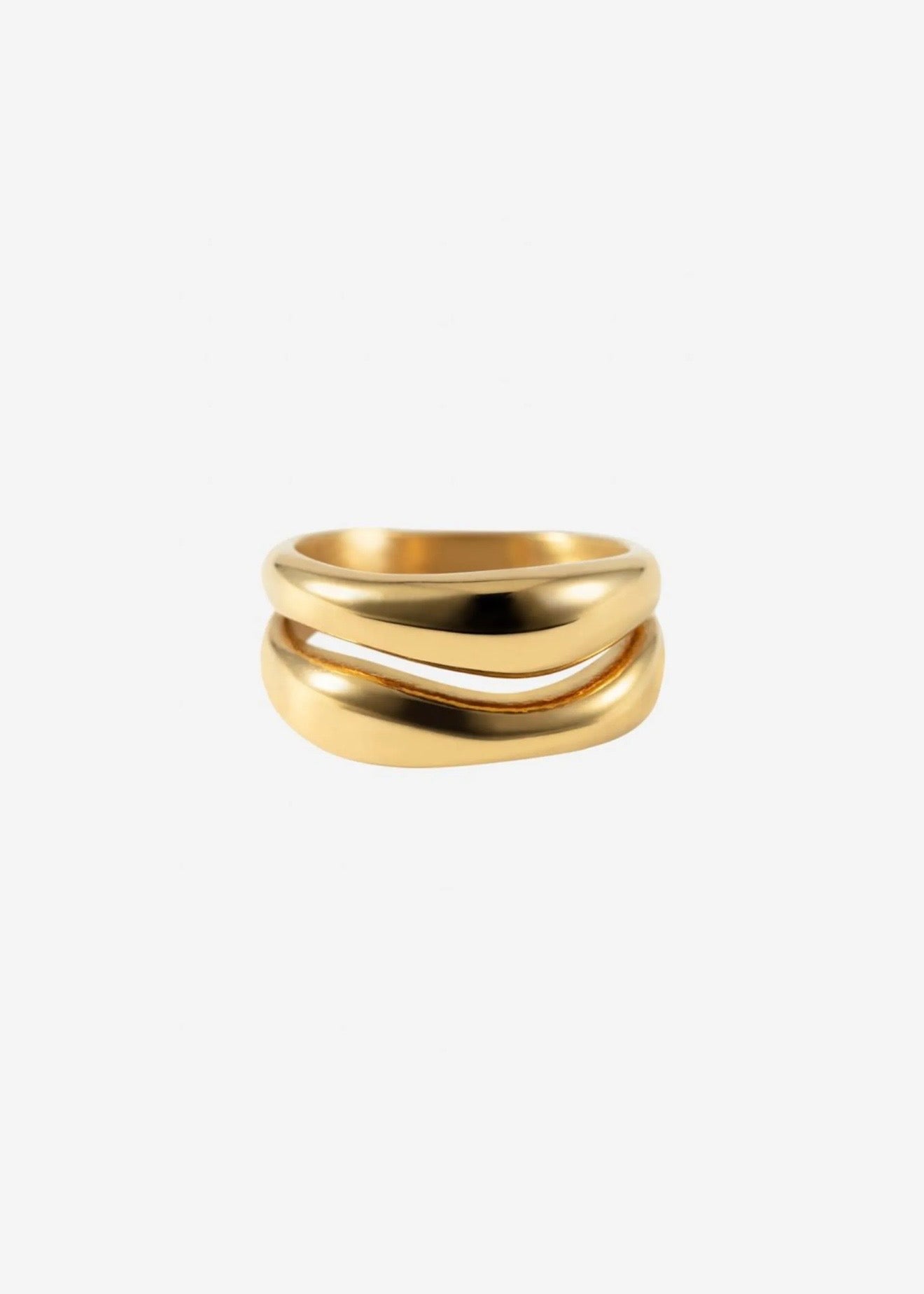 The Curved Ring Gold