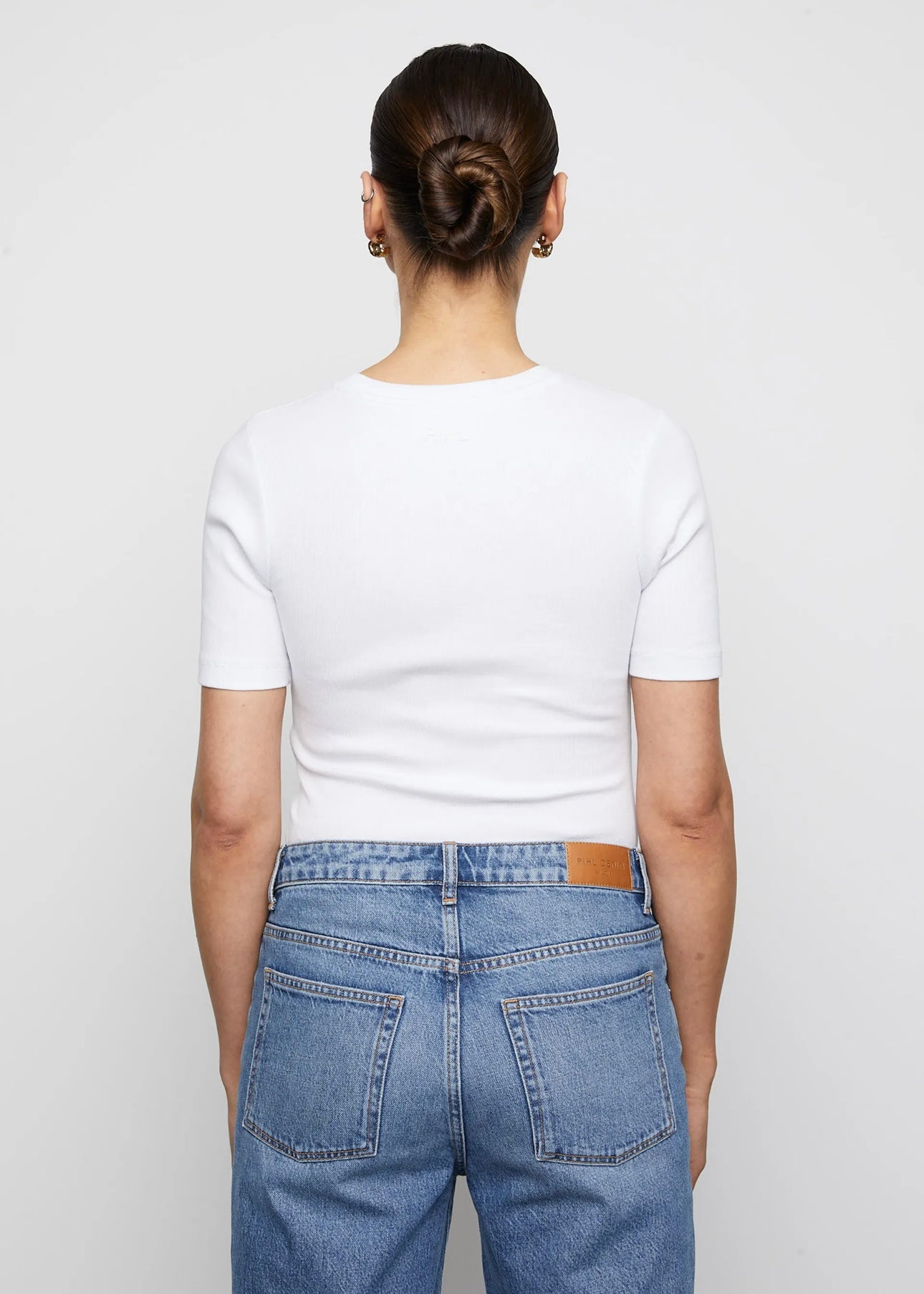 Camilla Pihl Pippa Rib tee - White