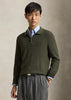 Wool Polo Collar Sweater Cargo Olive