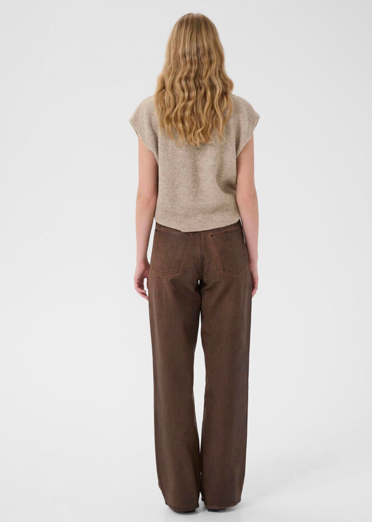 Alpha Waistcoat Warm Sand Melange