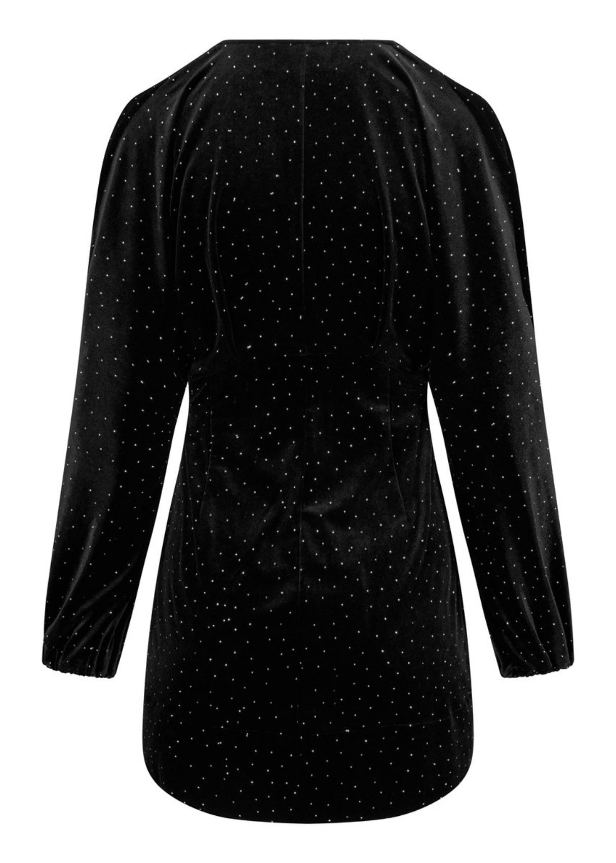 Philo Stud Velour dress Black