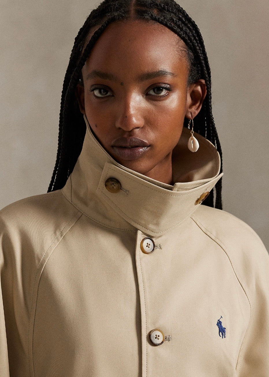 Cotton Twill Jacket Beige