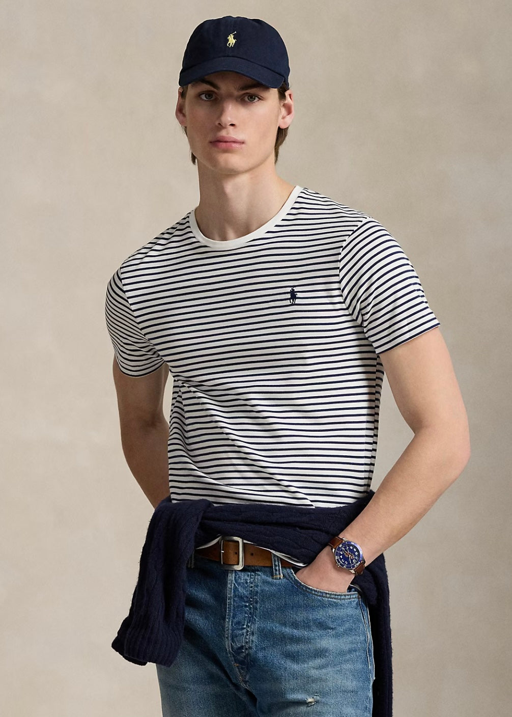 Ralph Lauren Interlock t-shirt - White/Refined Navy