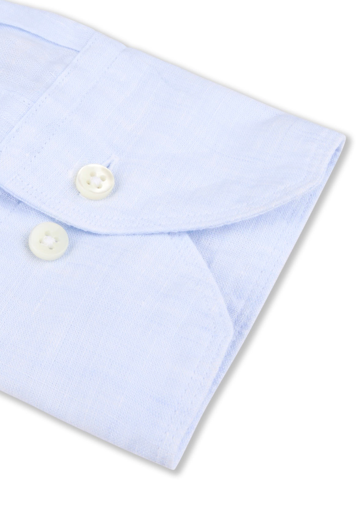 Slimline Linen Shirt Light Blue