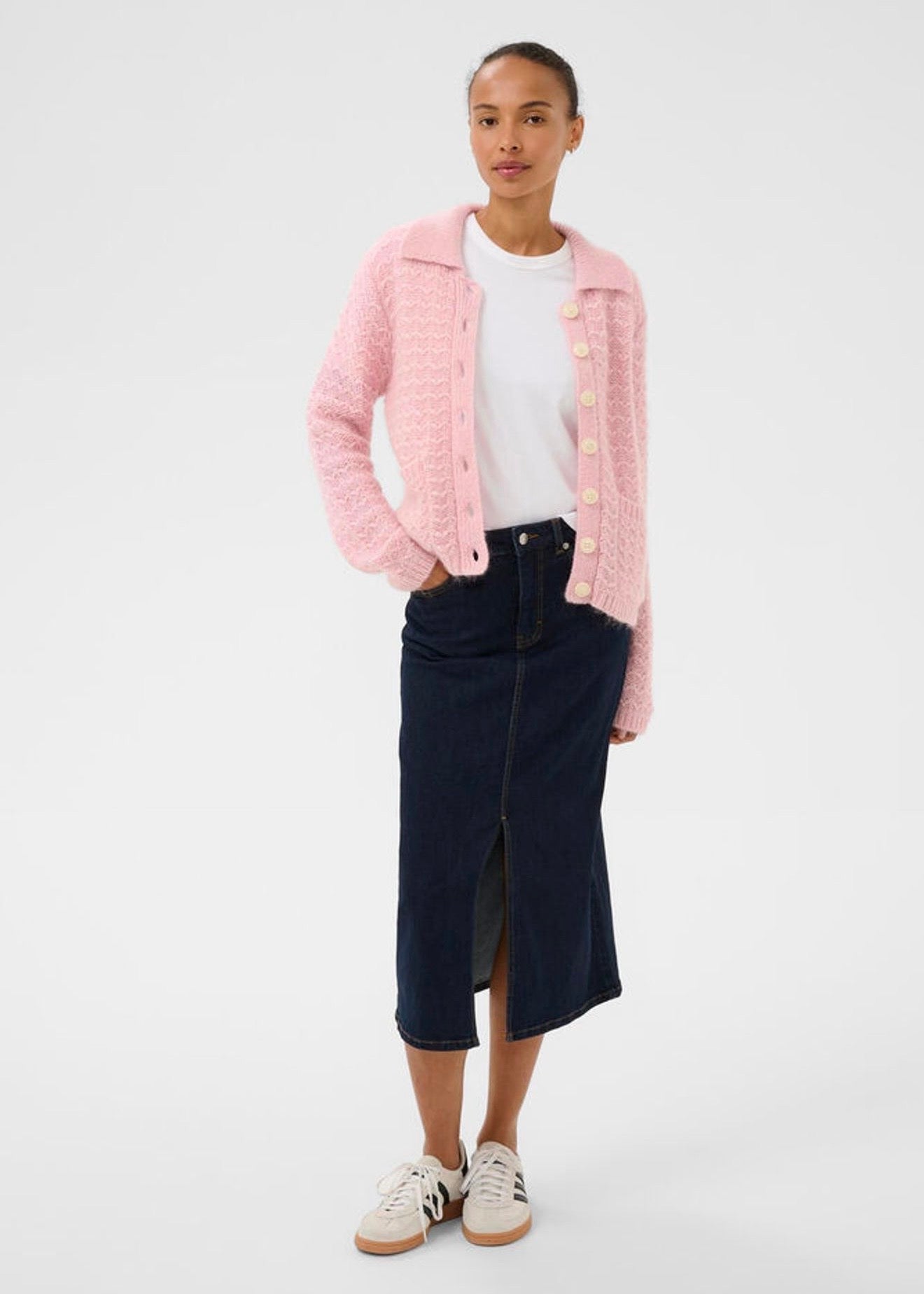 Zora Cardigan Orchid Smoke Melange