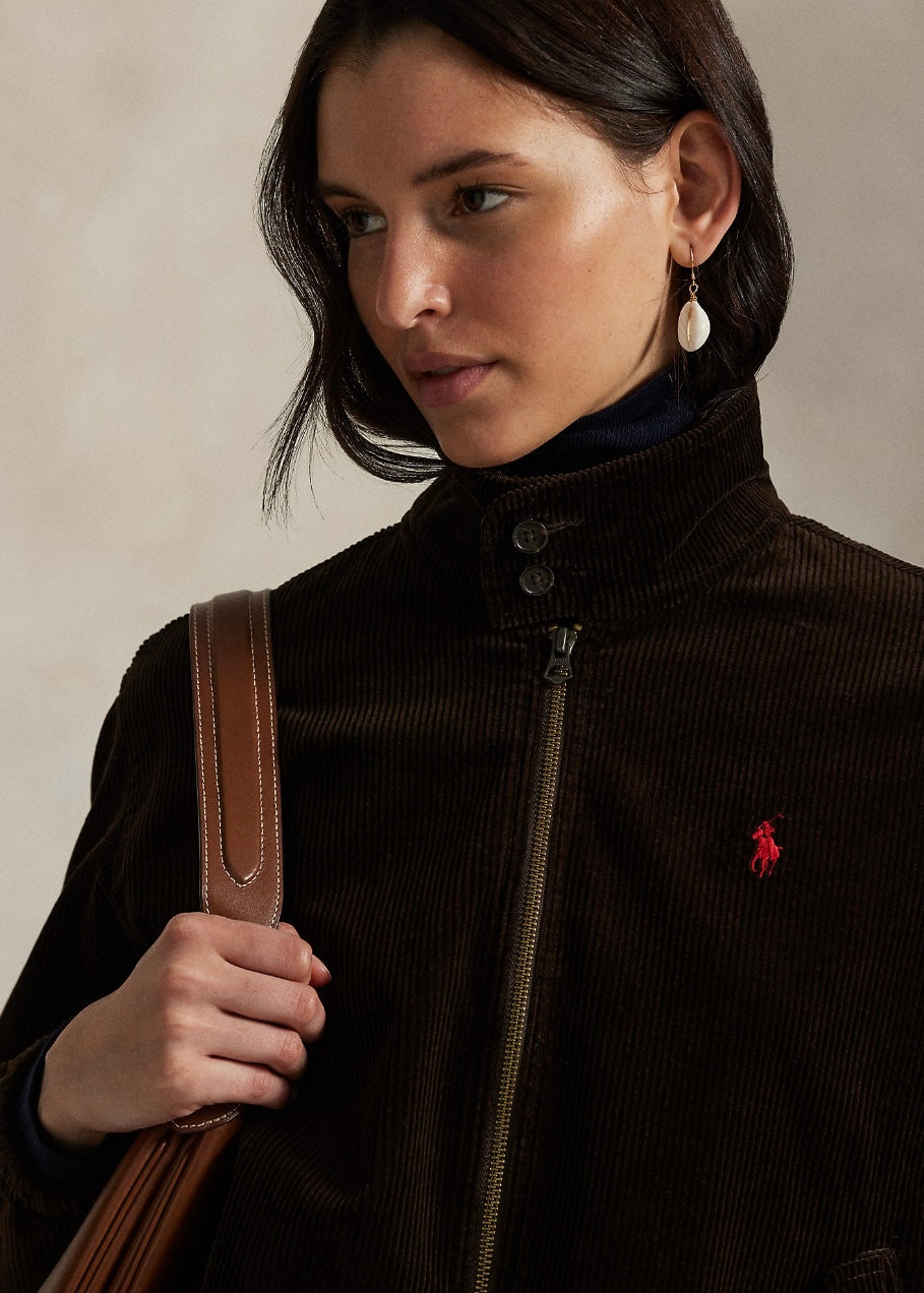 Corduroy Windbreaker jacket Dark Beech
