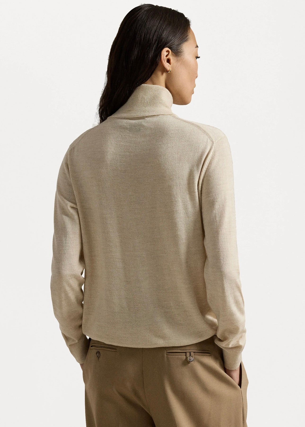 Polo Ralph Lauren Merino rollerneck - Almond Heather