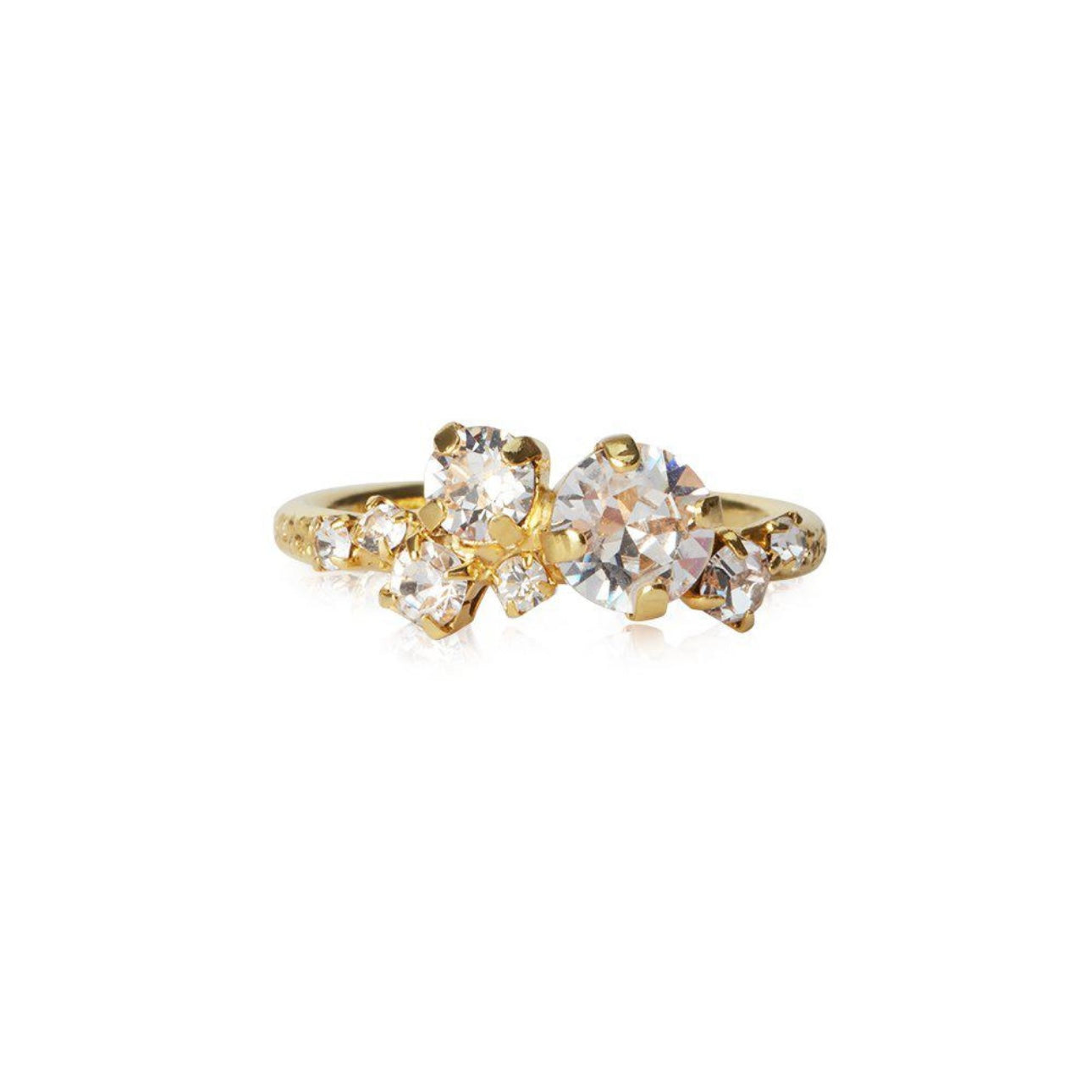 Caroline Svedbom Stardust ring Gold Crystal