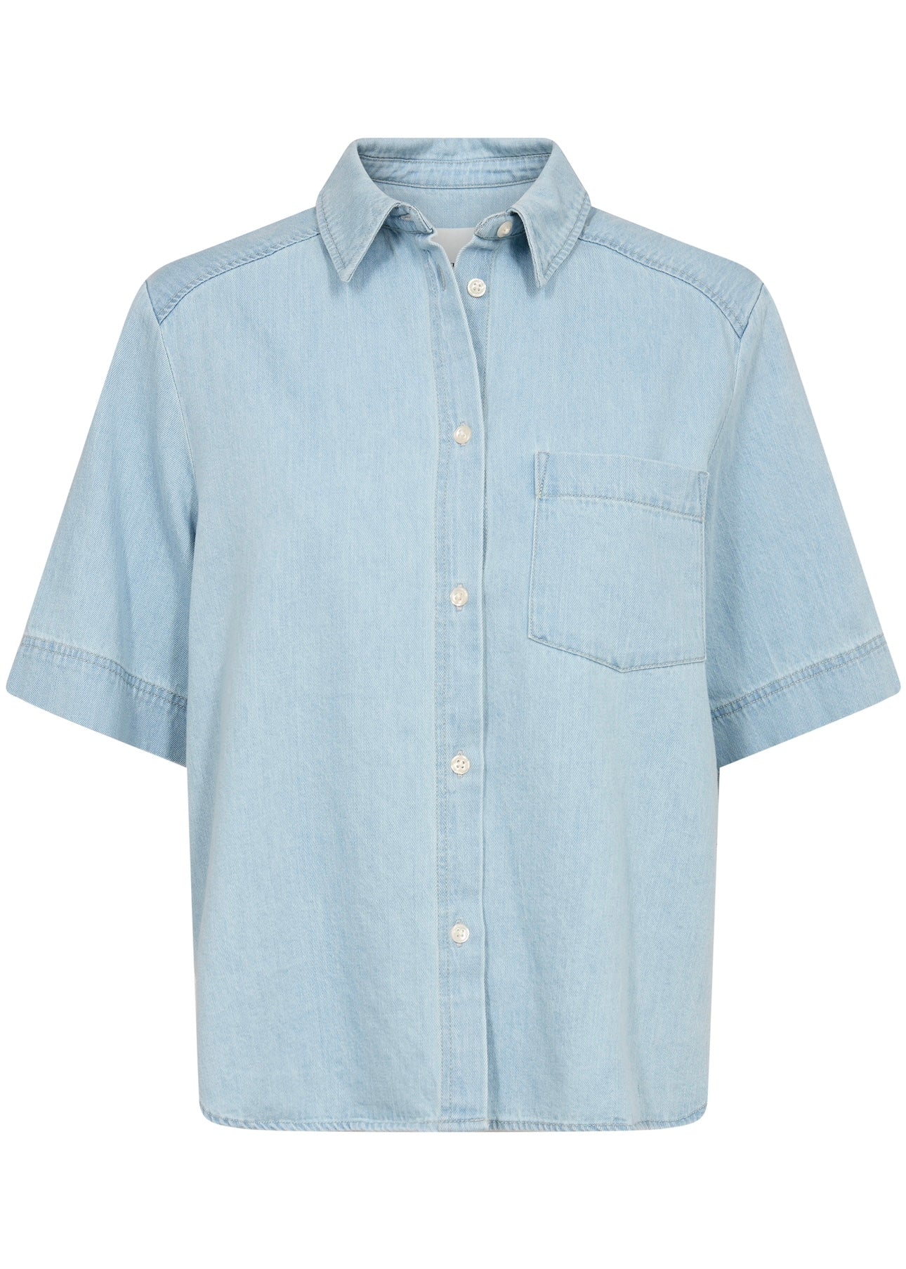 Part Two Nicla shirt - Whiteish Blue Denim