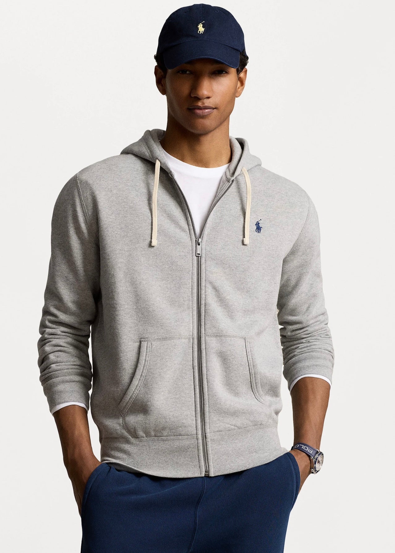 Polo Ralph Lauren College Zip Hoodie - Andover Heather