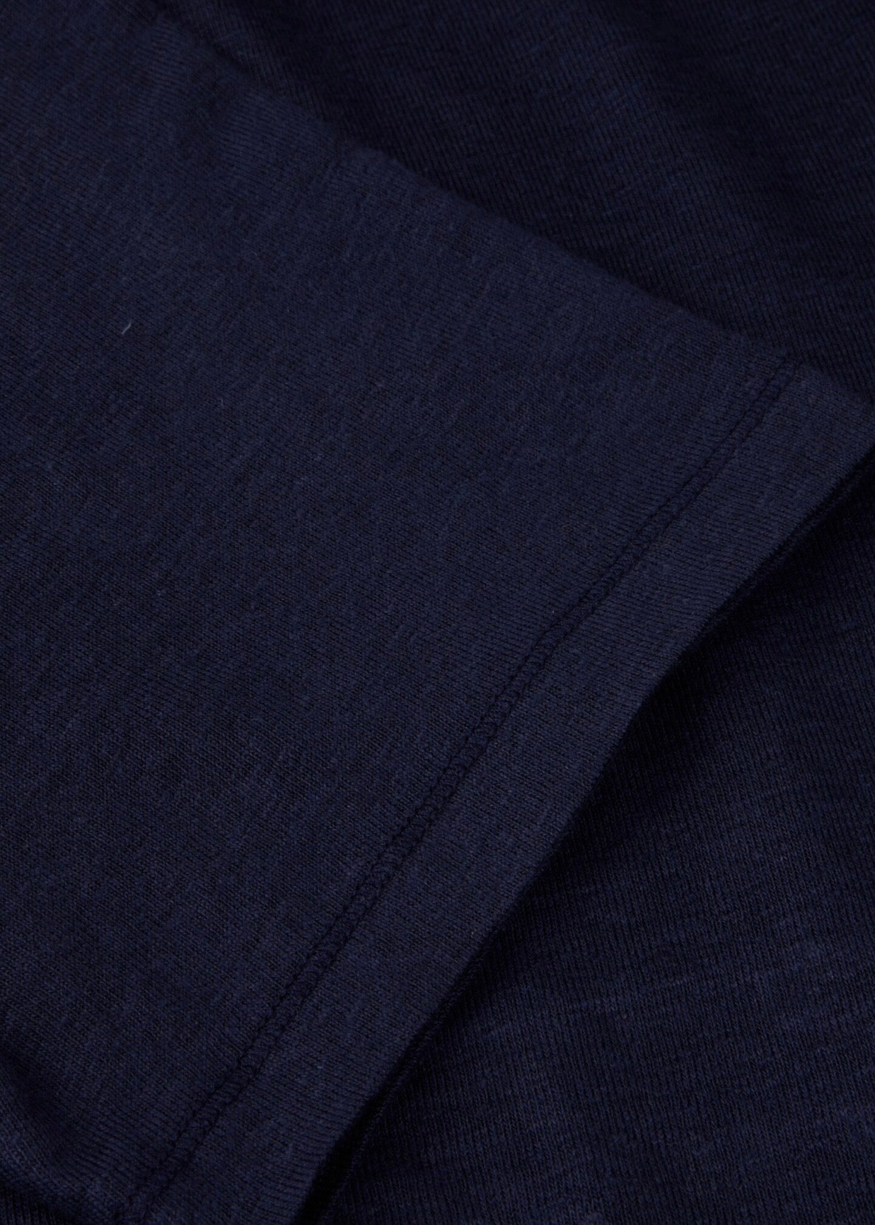 Linen Polo Shirt Navy