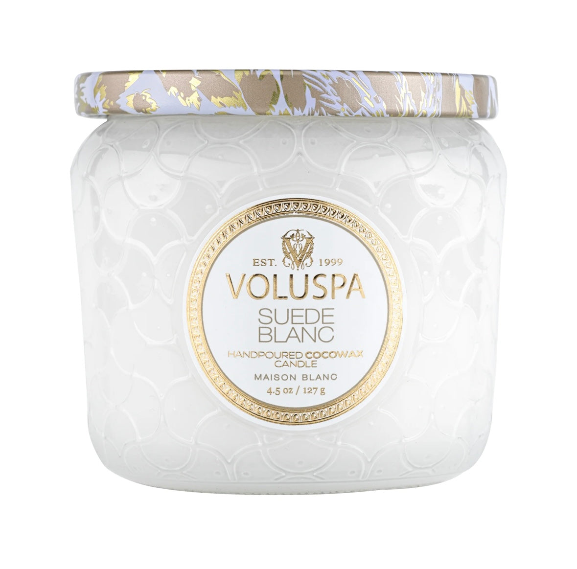 Petite Jar Suede Blanc