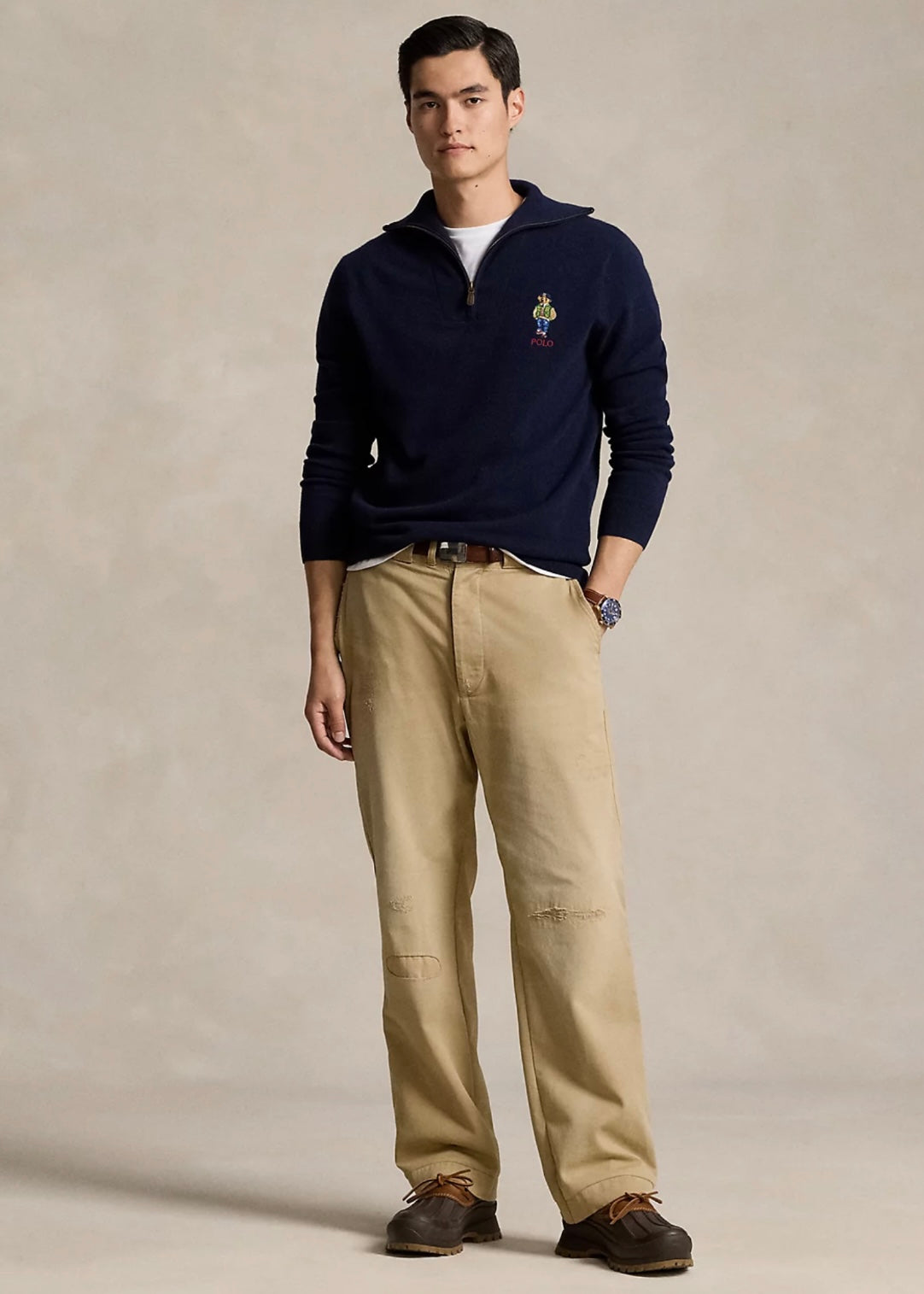 Polo Ralph Lauren Wool zip - Navy Bear