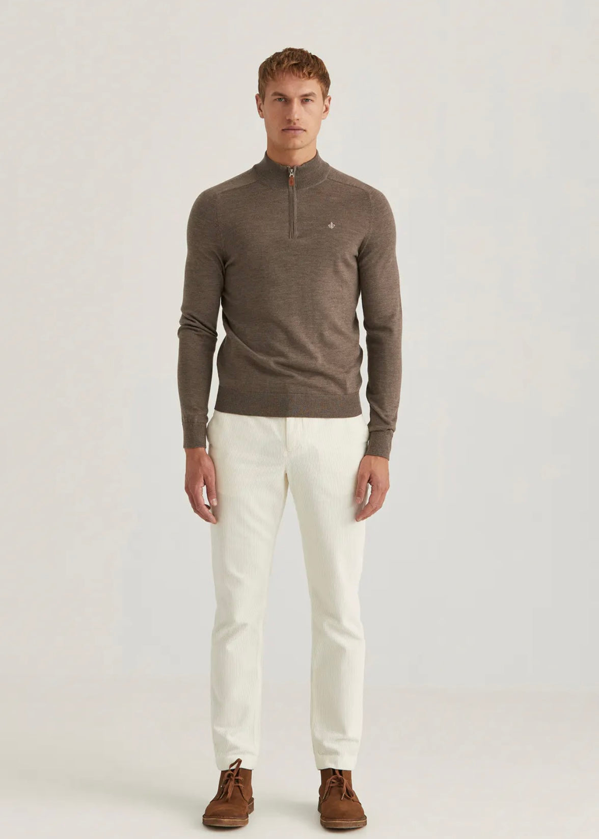 Morris Merino John Zip - Brown