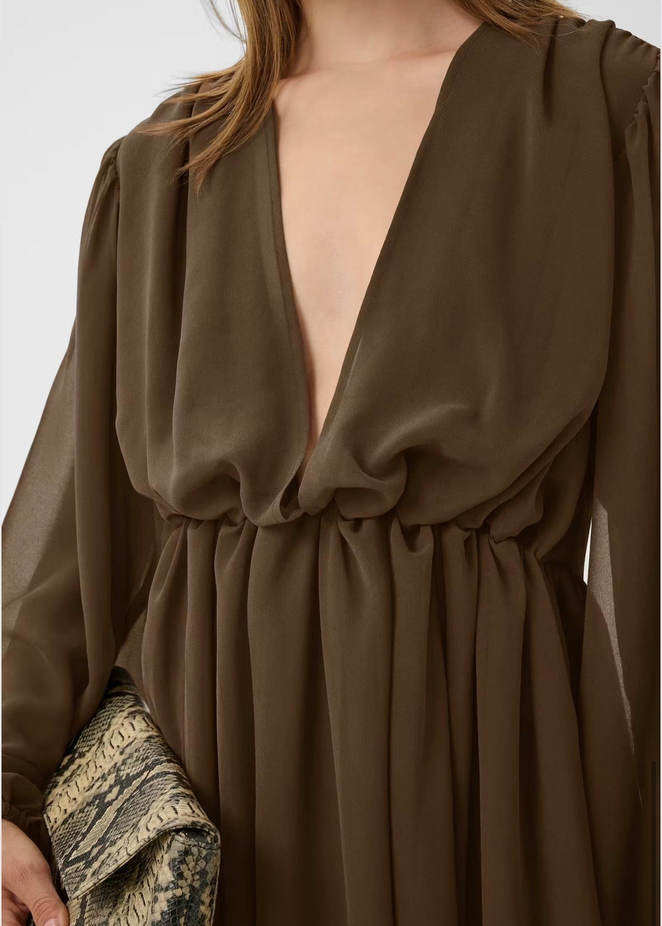 Darly Long Dress Rain Drum