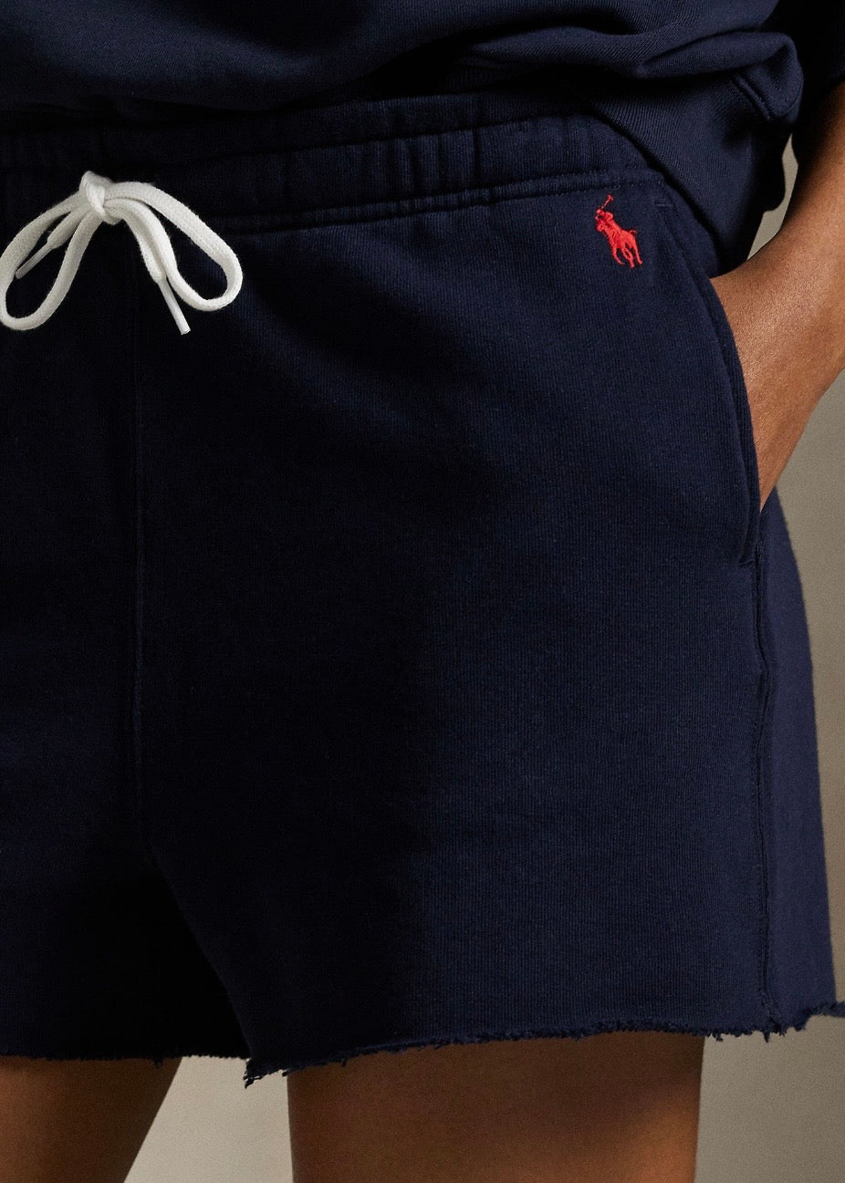 Fleece Drawstring Shorts Navy