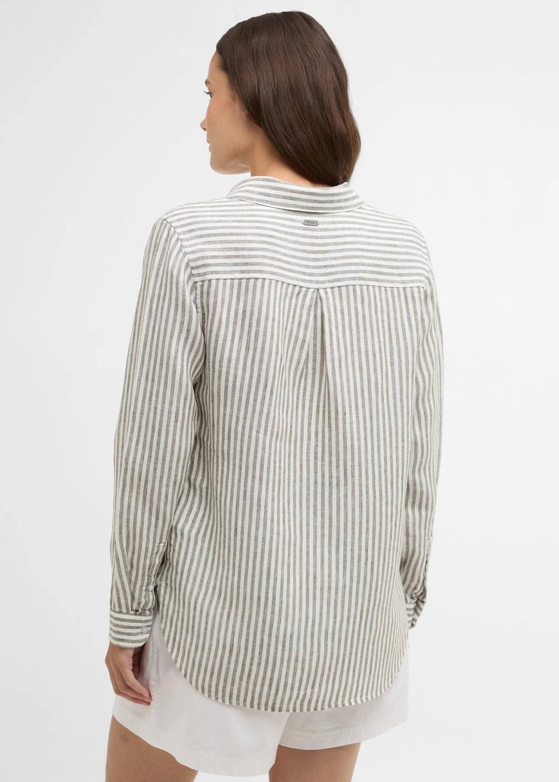 Marine Shirt Dusky Khaki Stripe