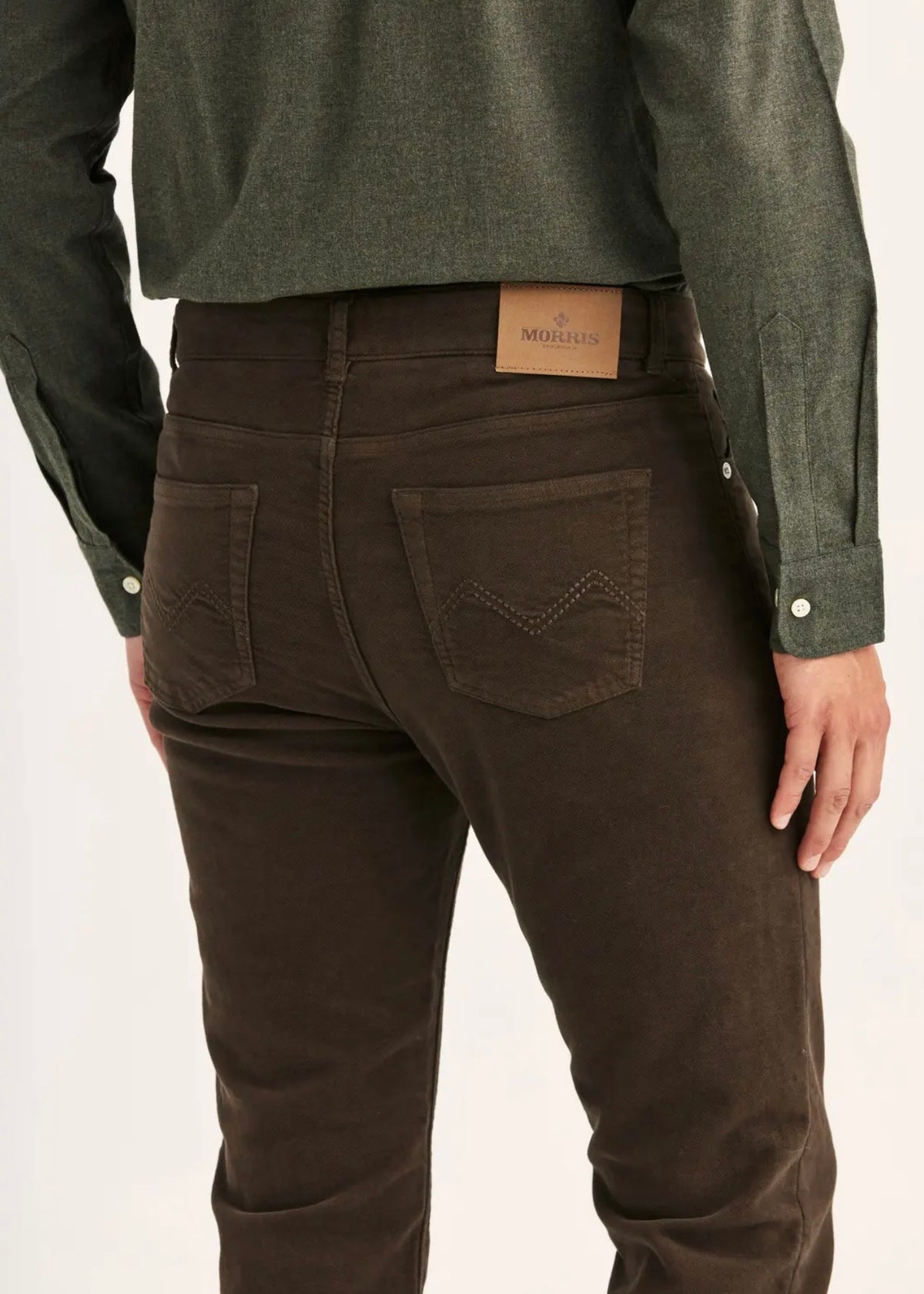 James Winter Twill 5-Pocket Brown