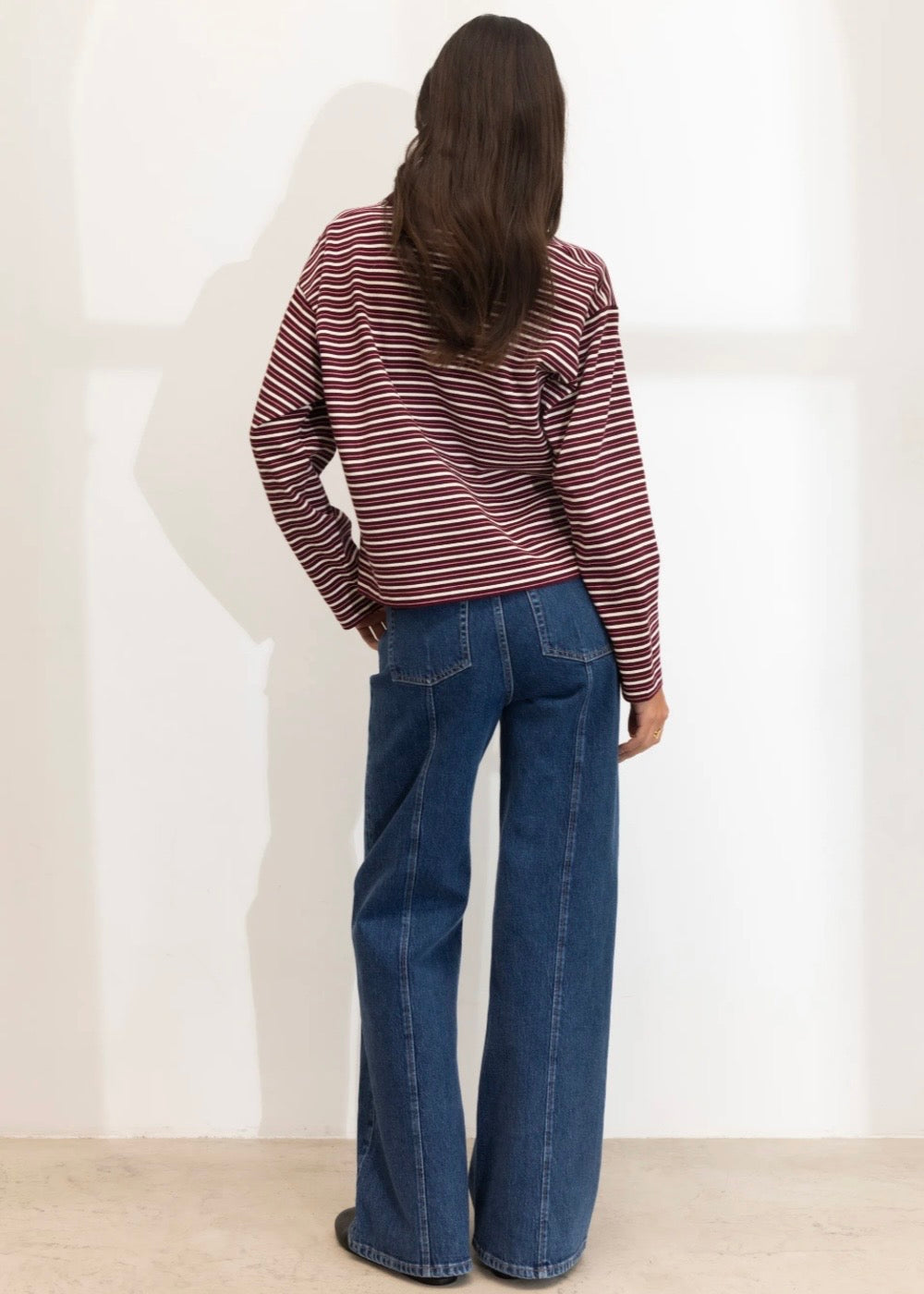 Elmer Polo Shirt Deep Plum Stripe