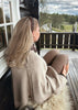 Angora Poncho Taupe