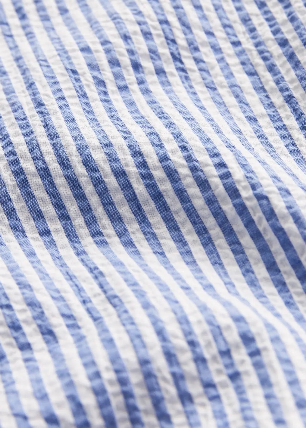 Seersucker Shirt Light Blue