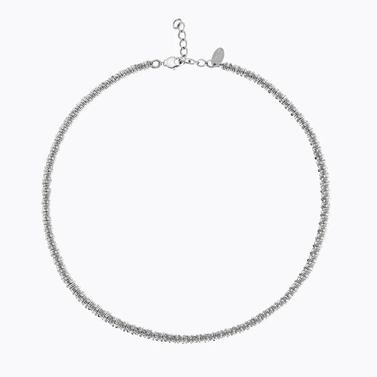 Gemma Necklace Rhodium