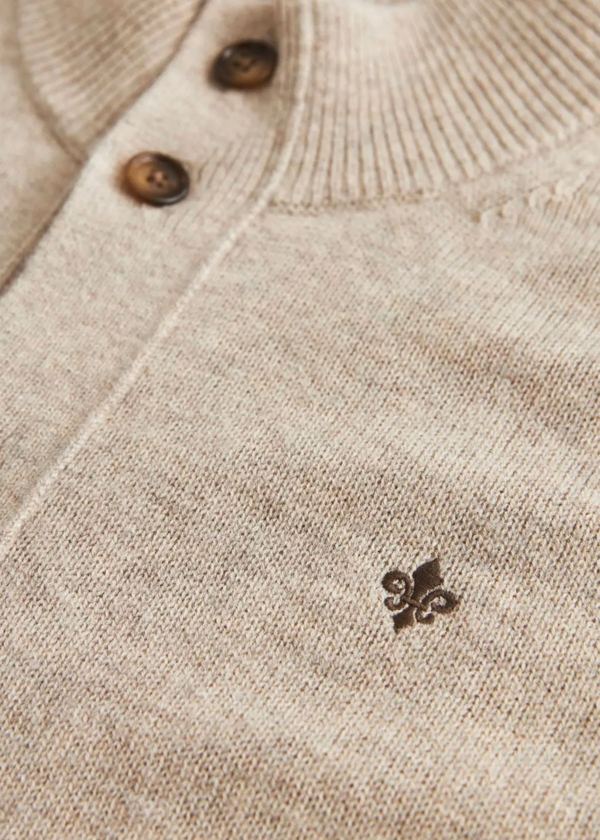 Hertford Button cardigan Khaki