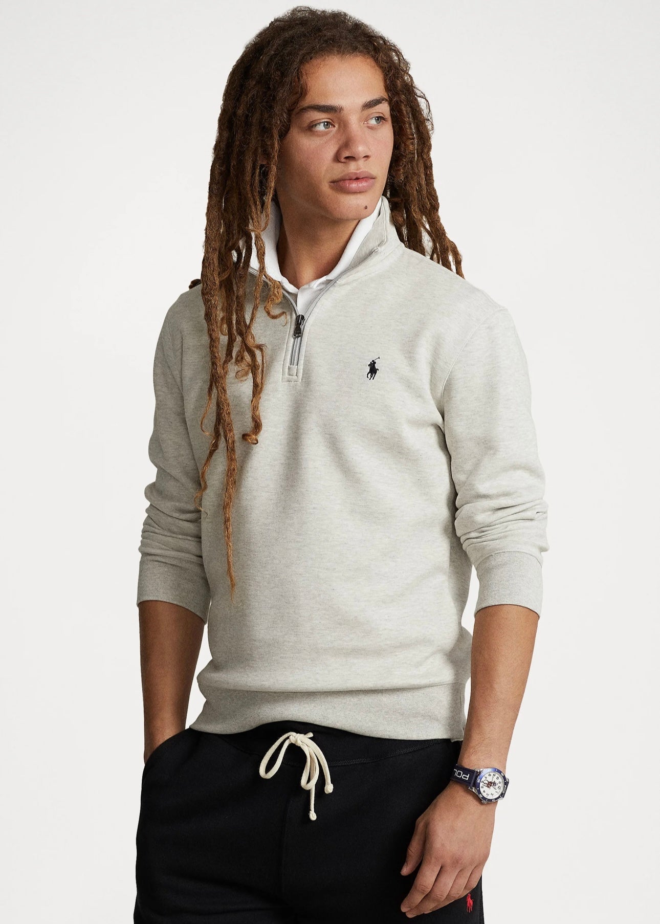 Polo Ralph Lauren College Zip sweater - Grey