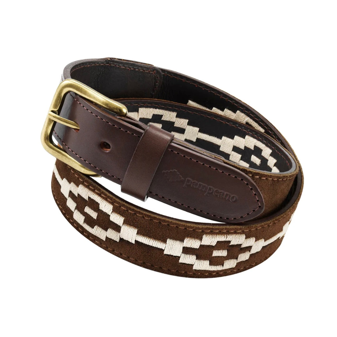 Pampeano Polo belt Brown Suede