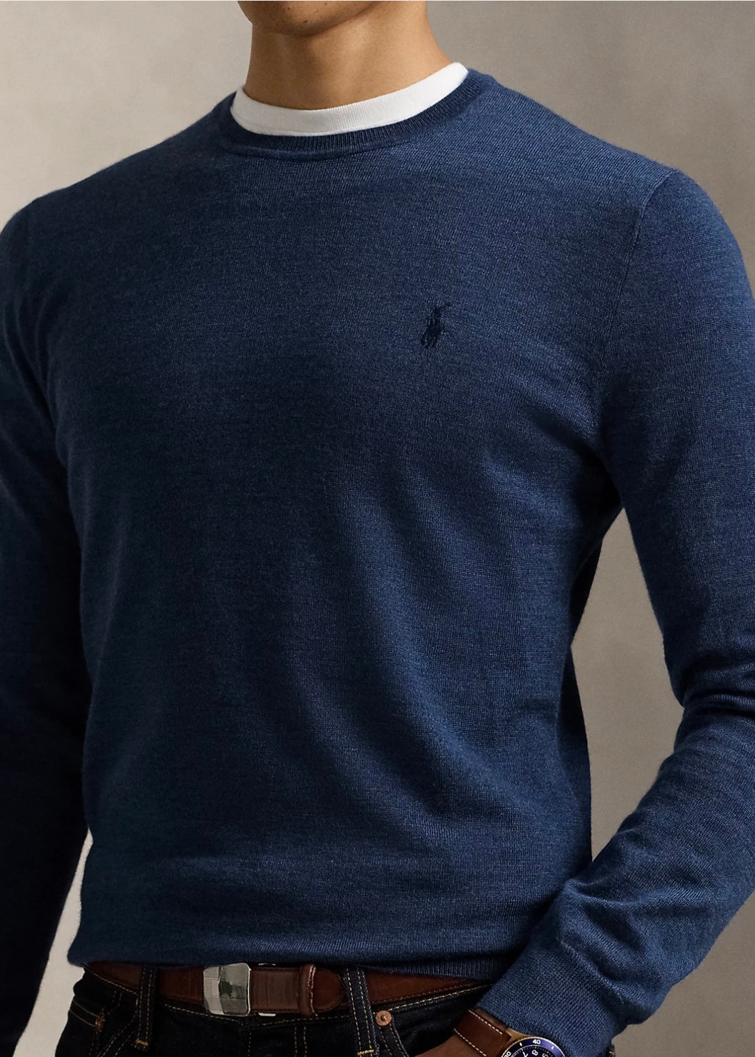 Polo Ralph Lauren Merino Wool sweater - Rustic Navy Heather