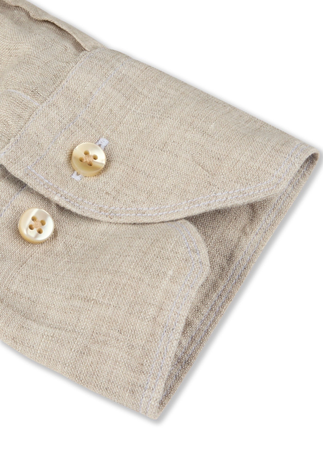 Regular Linen Shirt Light Beige