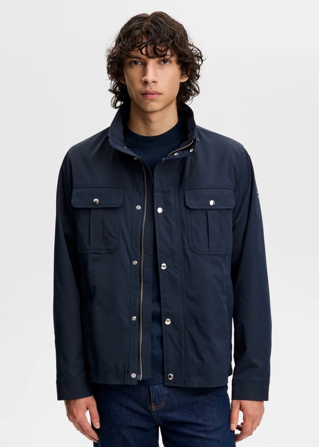 Bailey Recy Poly Jacket Navy