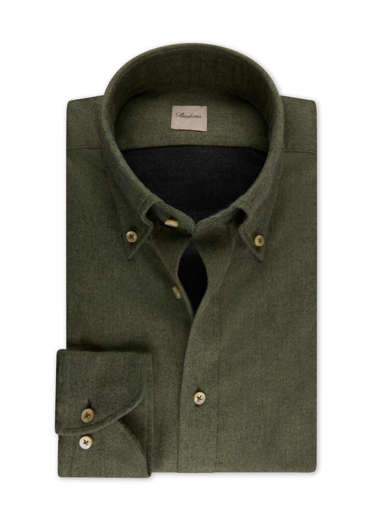 Regular Flannel shirt Green