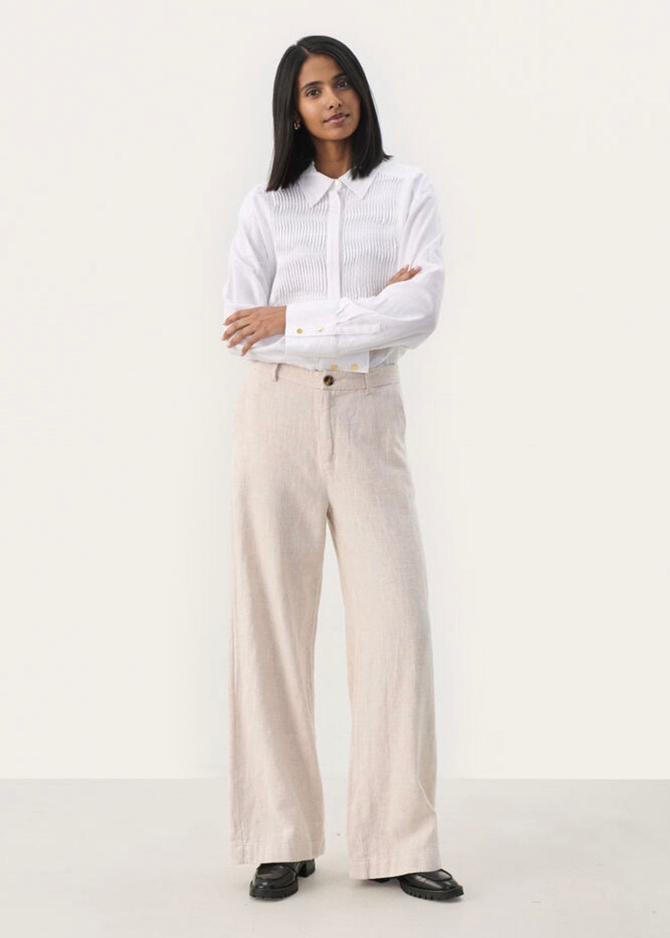 Ninnes Pants French Oak Melange