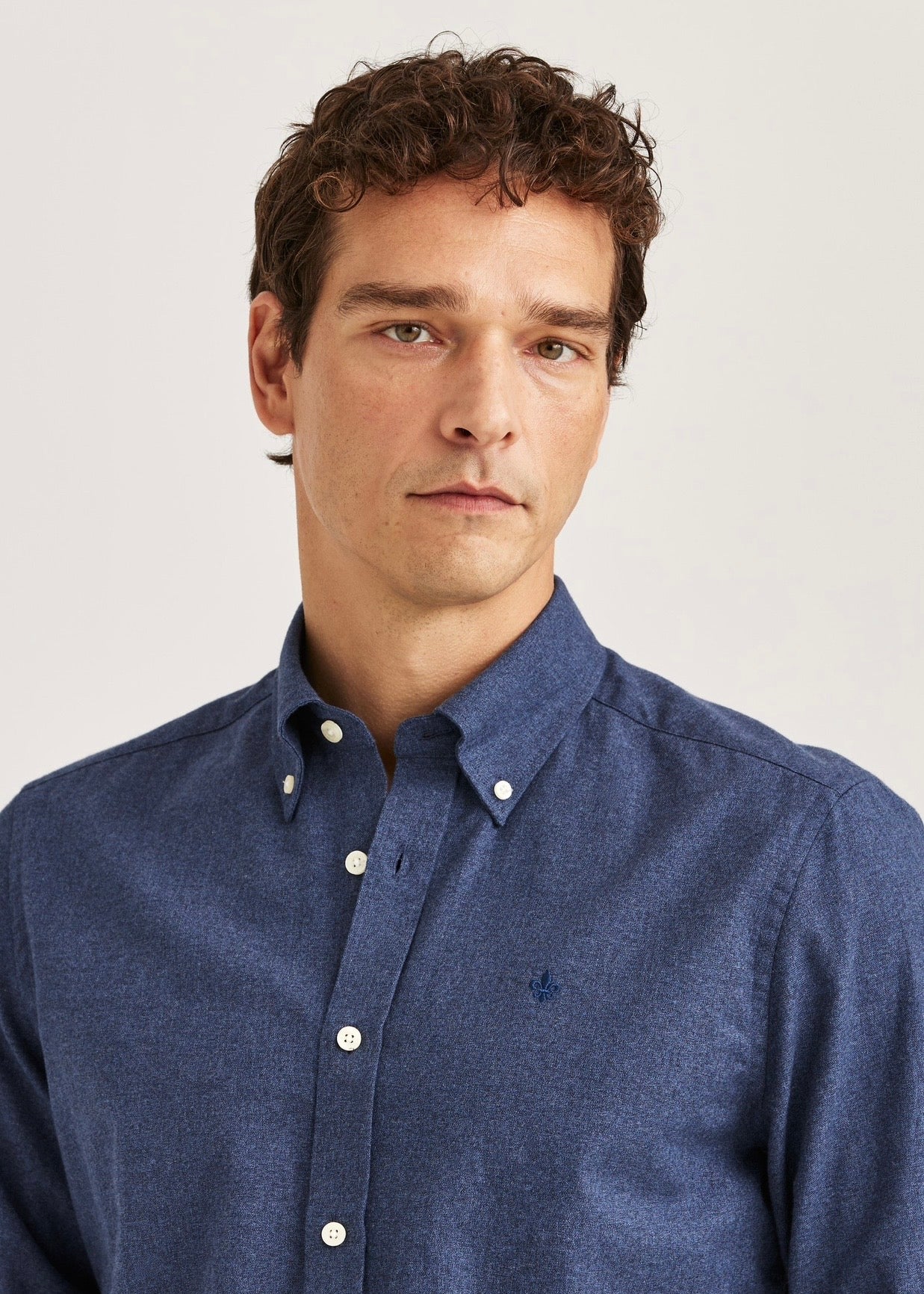 Watts Flannel Shirt Navy