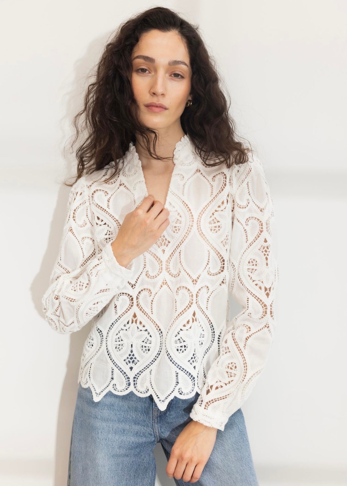 Amelia Blouse White