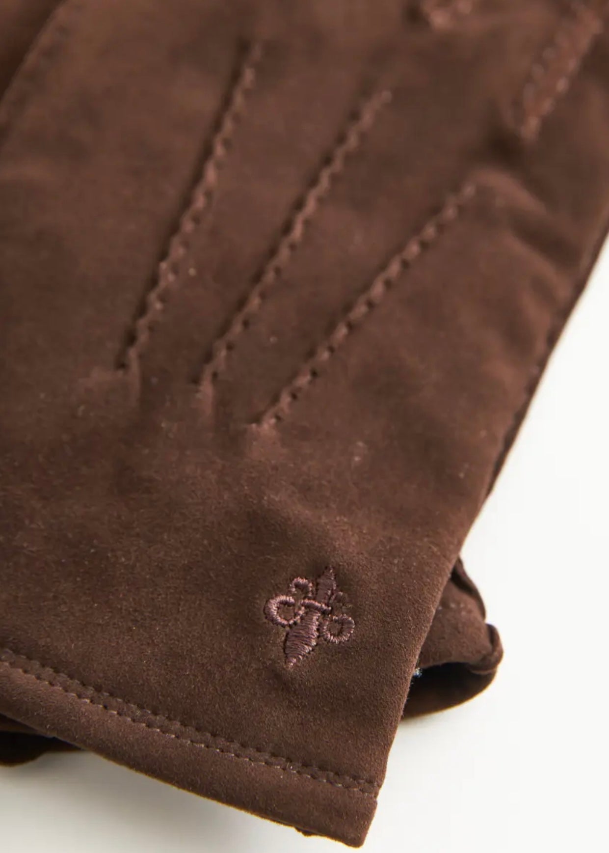 Suede gloves Brown
