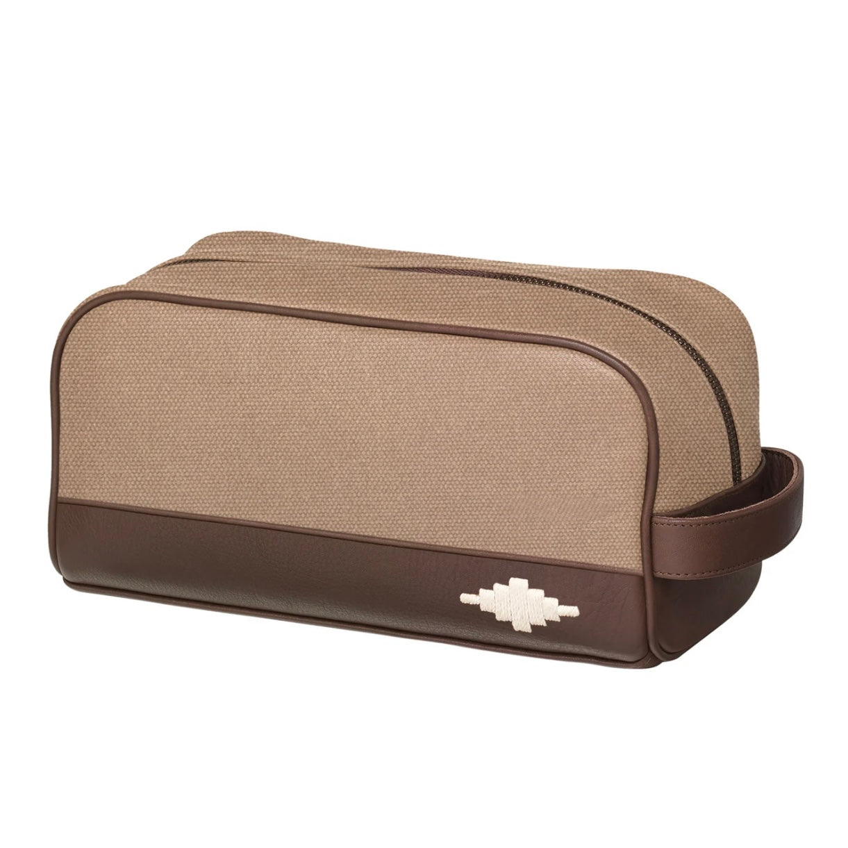 Hombre Washbag Sand Canvas