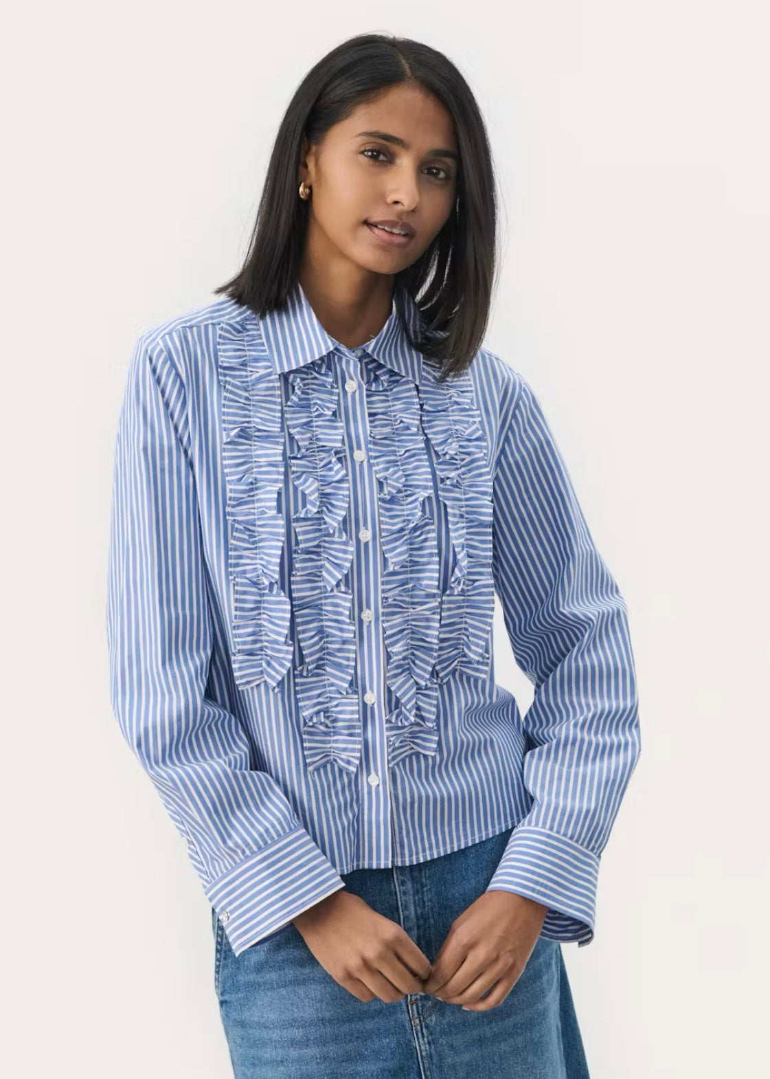 Part Two Pranvera shirt - Amparo Blue Stripe