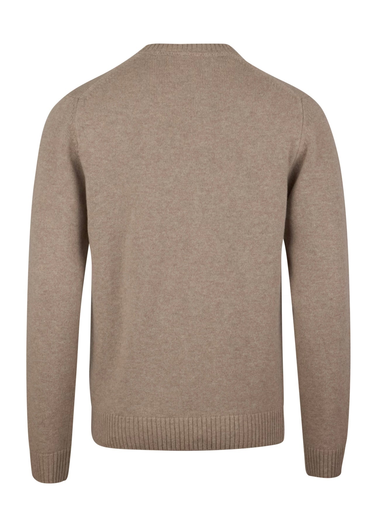 Knitted Merino crew Light Brown