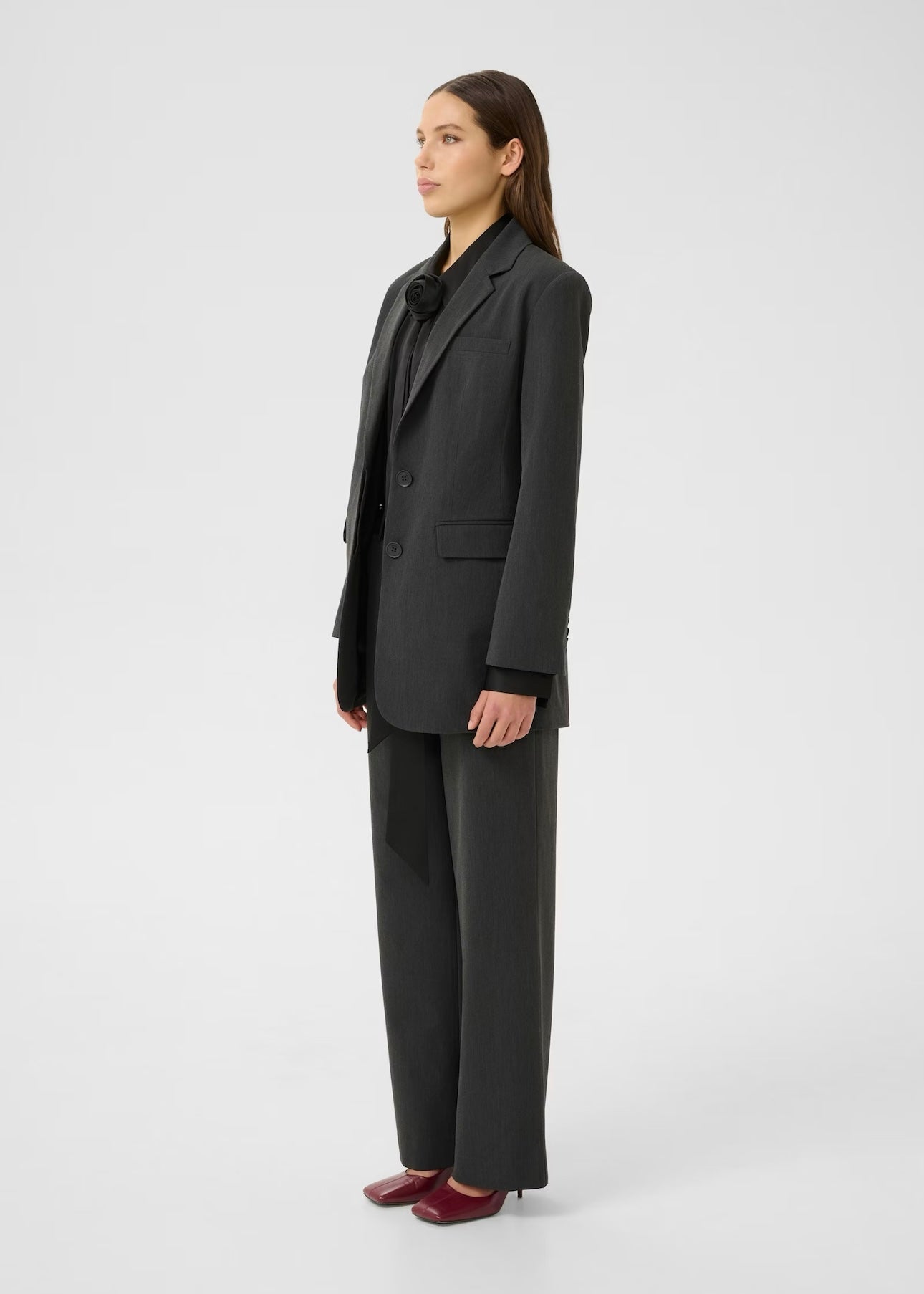 Erle pants Dark Grey Melange