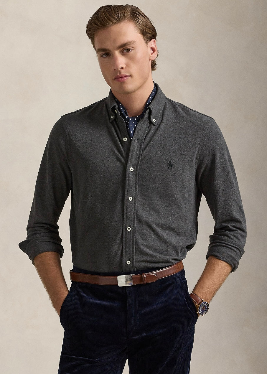 Ralph Lauren Featherweight Mesh shirt - Windsor Heather