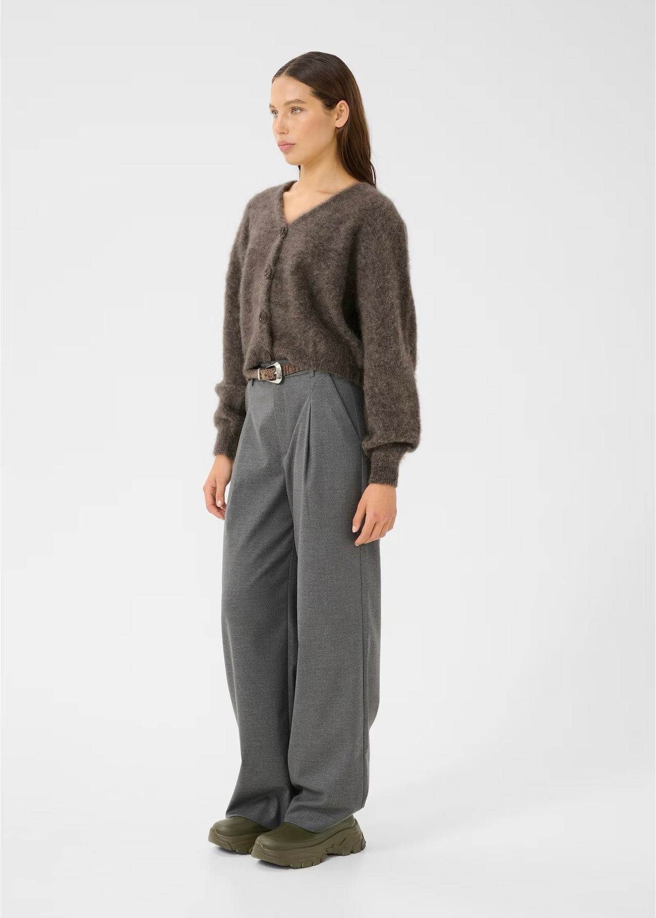 Debbie cardigan Chestnut Melange