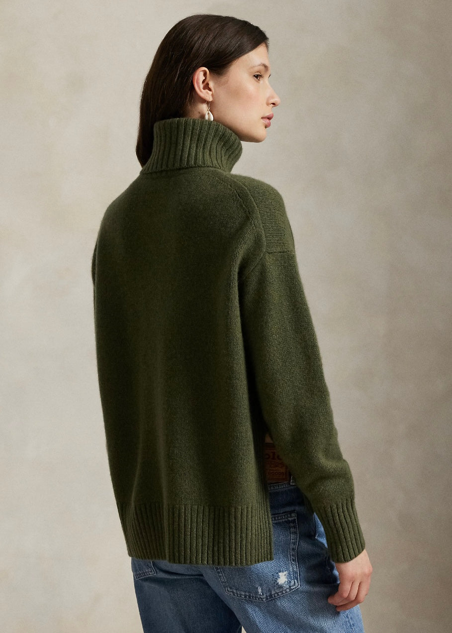 Turtleneck sweater Spruce Heather