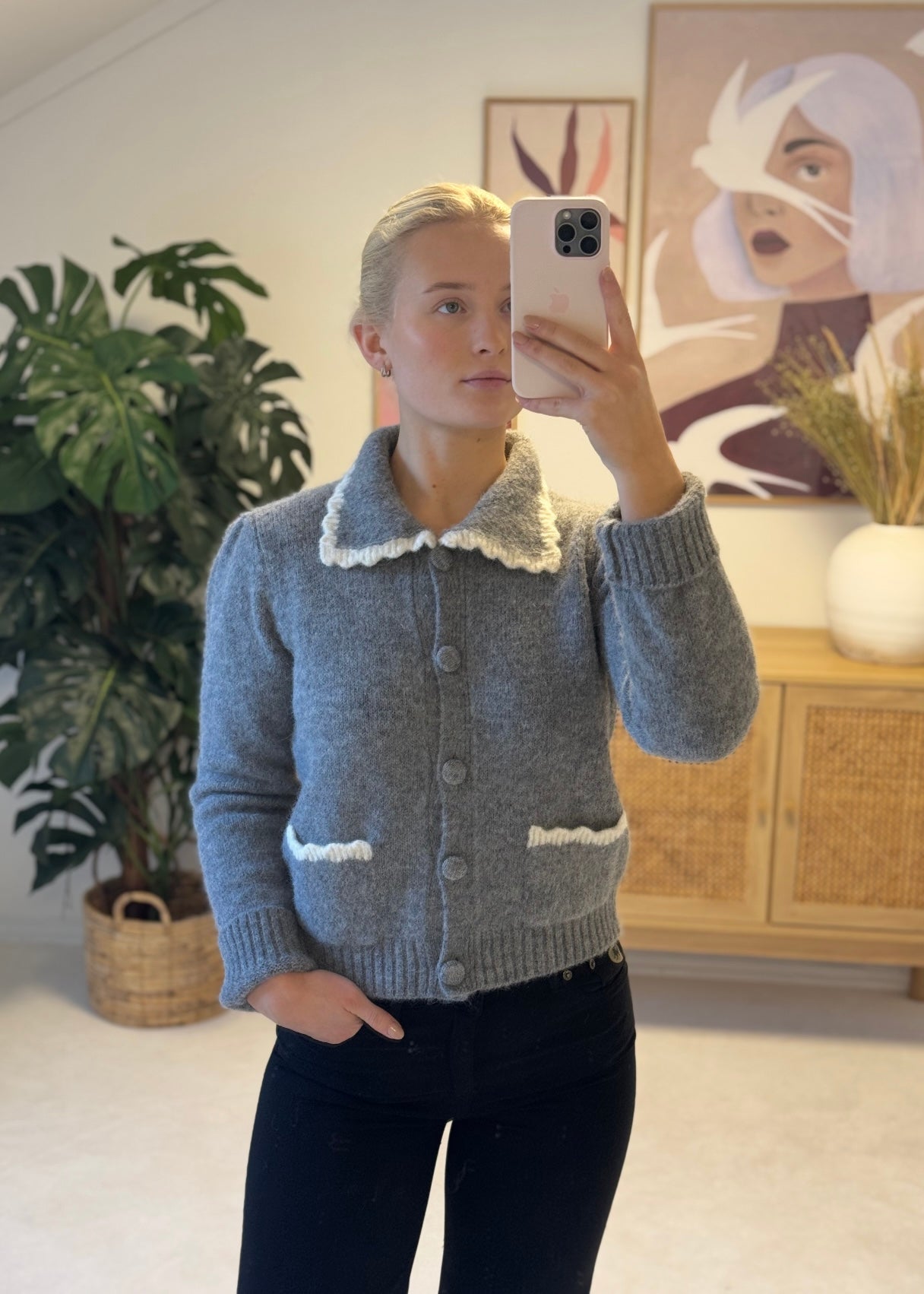 Isabella cardigan Grey Melange