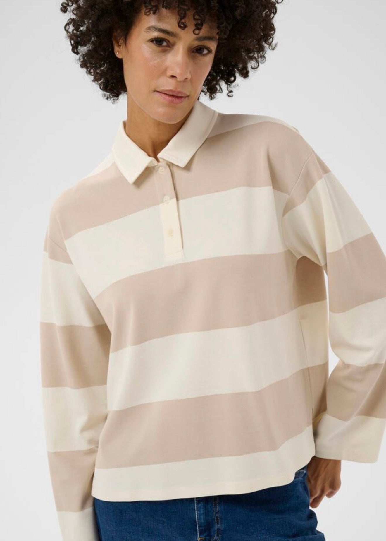 Amari T-shirt Cement Stripe