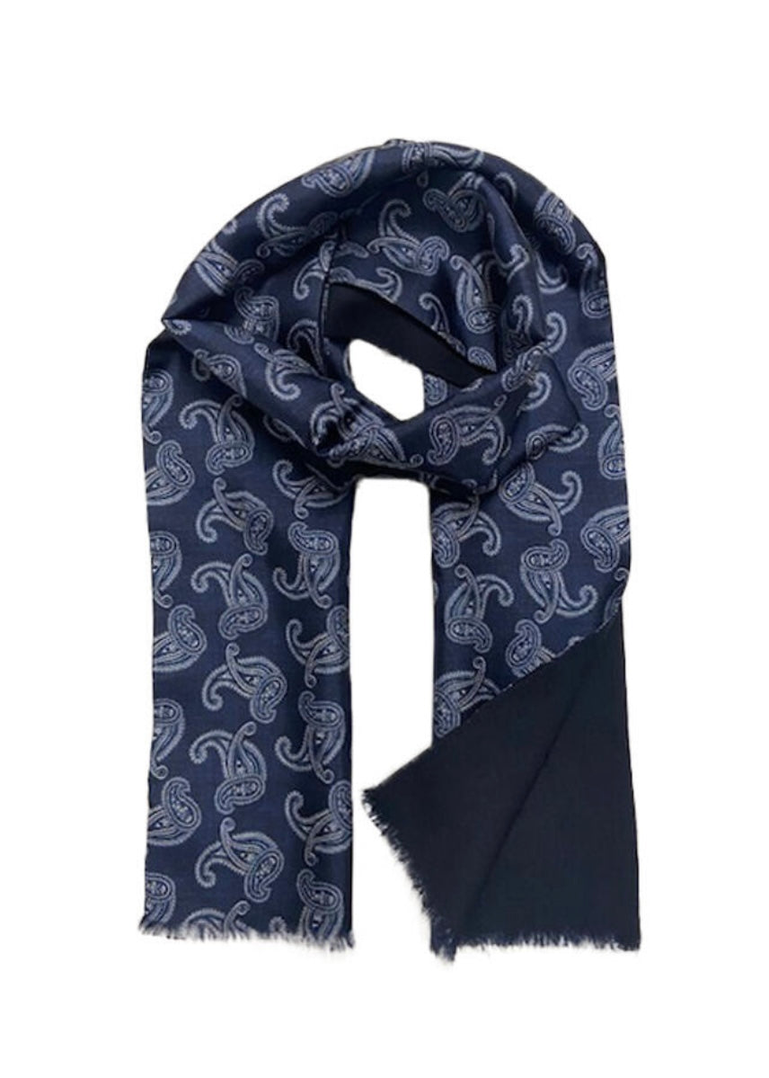 Ull/Silke skjerf Navy