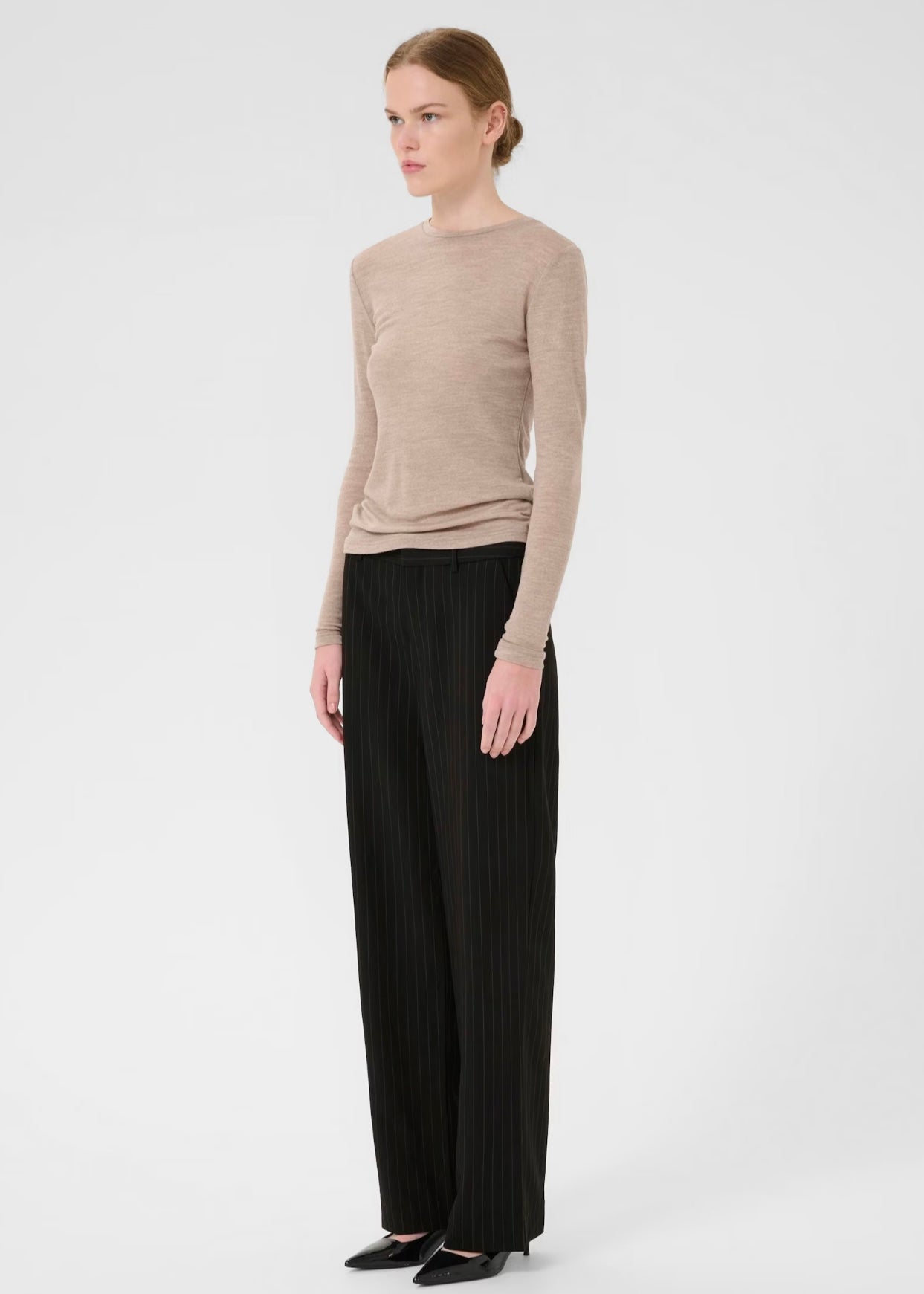 Joelle Pinstripe pants Black