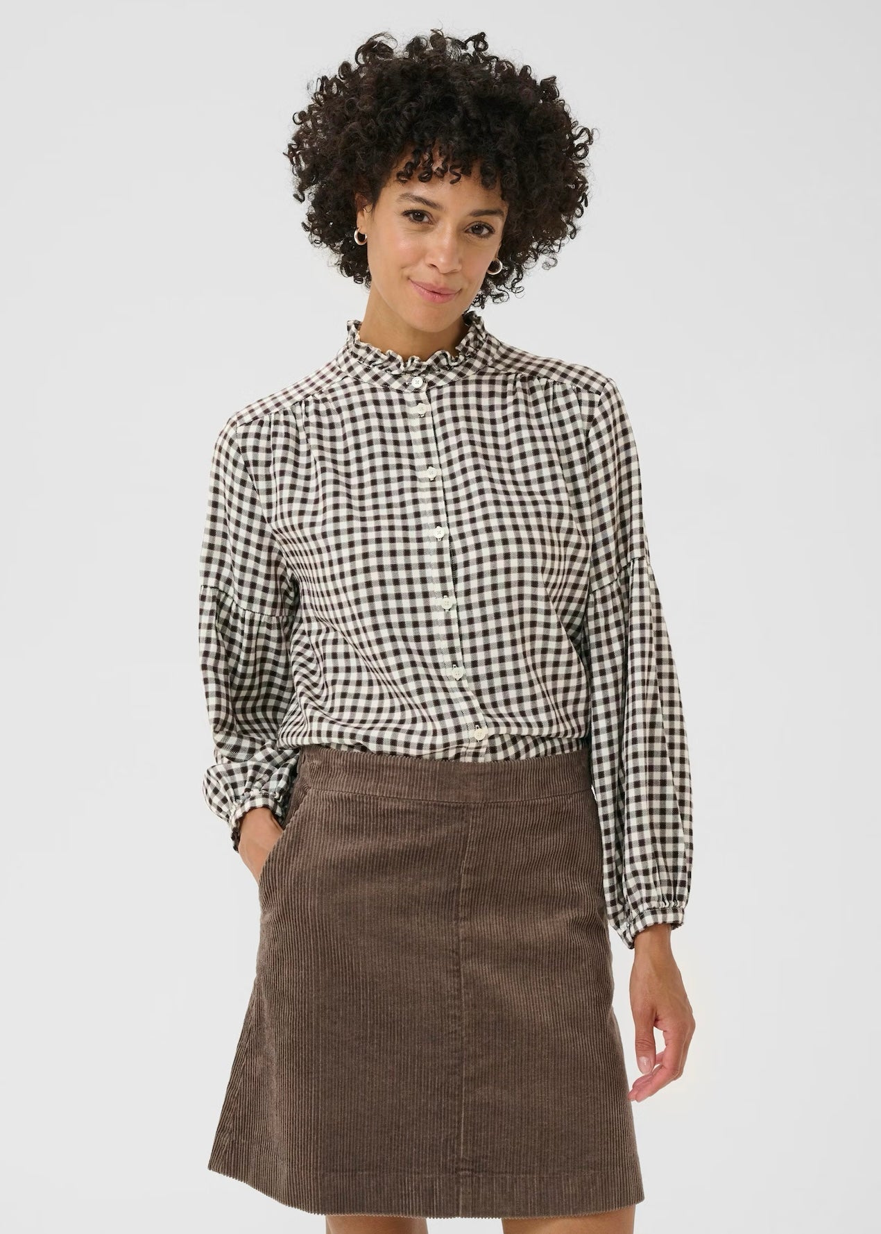 Samilla shirt Garnache Mini Check