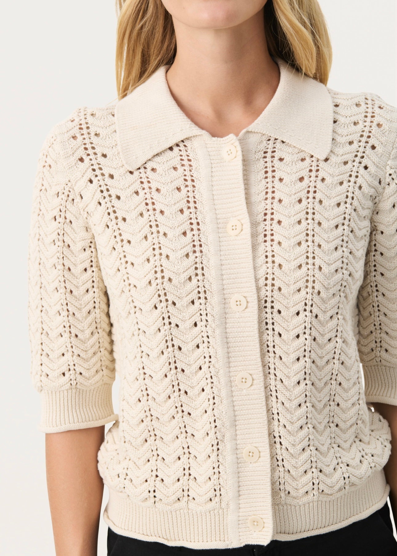 Part Two Rhoda cardigan - Whitecap Gray